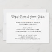 Invitation Panneau Mariage Watercolor Las Vegas (Dos)