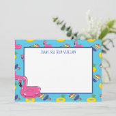 Invitation Panneau plat Motif de flotteurs de pool (Debout devant)