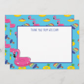 Invitation Panneau plat Motif de flotteurs de pool (Devant / Derrière)