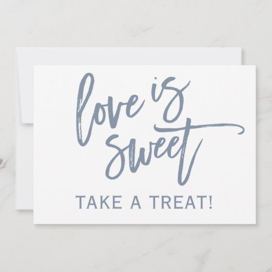 Invitation Panneau pour bar / buffet de bonbons de mariage 5X (Devant)