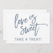 Invitation Panneau pour bar / buffet de bonbons de mariage 5X (Devant / Derrière)