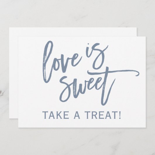 Invitation Panneau pour bar / buffet de bonbons de mariage 5X (Devant / Derrière)