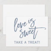 Invitation Panneau pour candy bar / buffet de mariage 5X7 | B (Devant / Derrière)