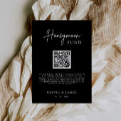 Invitation Panneau QR Code Caisse de Lune de Miel, Mariage Lu