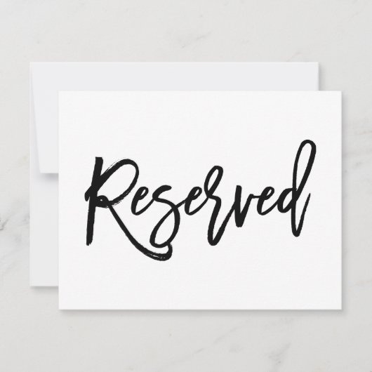 Invitation Panneau réservé à 2 côtés avec Mariage à main chic (Devant)