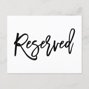 Invitation Panneau réservé à 2 côtés avec Mariage à main chic