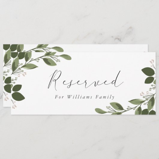 Invitation Panneau Réservé aux Brins Rougissants (Devant / Derrière)