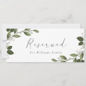 Invitation Panneau Réservé Brins Rougissants (Dos)