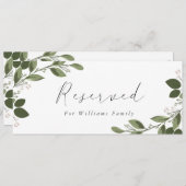 Invitation Panneau Réservé Brins Rougissants (Devant / Derrière)