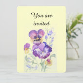 Invitation Panneaux aquarelle (Debout devant)