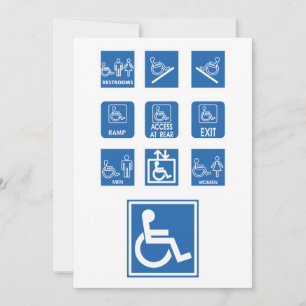 Invitation Panneaux d'accessibilité pour fauteuils roulants