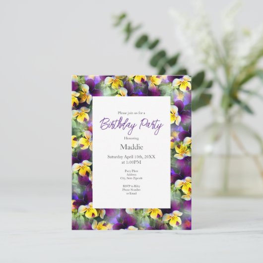 Invitation Panneaux d'aquarelle Abstraits (Debout devant)