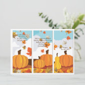 Invitation Panneaux de citrouille (Debout devant)