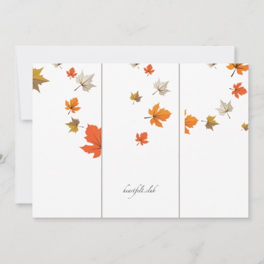 Invitation Panneaux de citrouille (Dos)