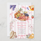 Invitation Panneaux et vaches Fête des mariées de charcuterie (Devant)