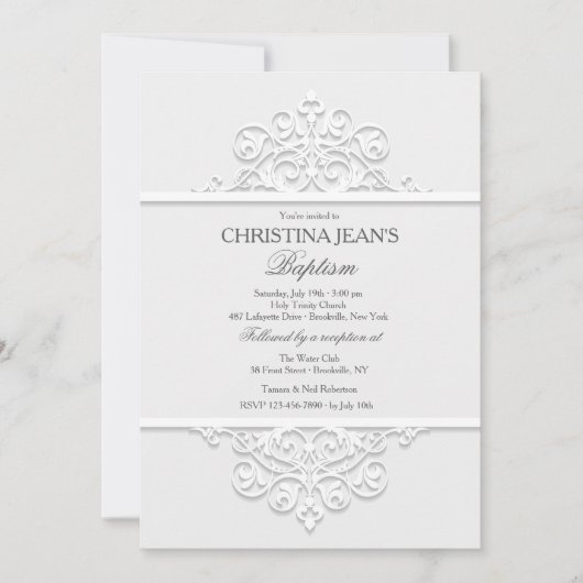 Invitation Panneaux Ornementaux (Devant)