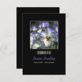 Invitation Pansies 2 Service commémoratif des célébrations de (Devant / Derrière)