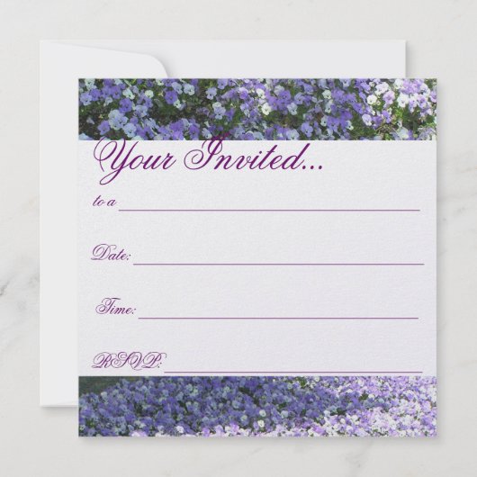 Invitation Pansy (Dos)