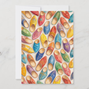Invitation Pantoufles Babouche Marocaines Colorées