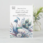 Invitation Paon Majestueux (Debout devant)