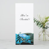 Invitation PAON métallisé noir, bleu, blanc, champagne (Debout devant)