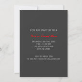 Invitation paon vintage (Dos)