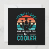 Invitation Papa au bowling (Devant)