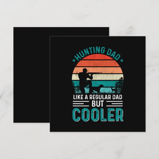 Invitation Papa Chasseur (Devant / Derrière)