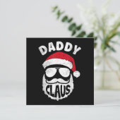 Invitation Papa Claus Santa Claus Drôle de Noël Assorti P (Debout devant)