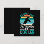 Invitation Papa Cowboy (Devant / Derrière)