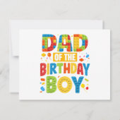 Invitation Papa de fête d'anniversaire (Dos)
