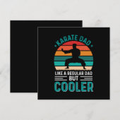 Invitation Papa de karaté (Devant / Derrière)