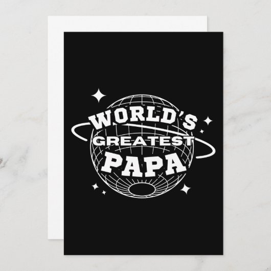 Invitation Papa de l'année (Devant / Derrière)