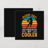 Invitation Papa de rugby (Devant / Derrière)