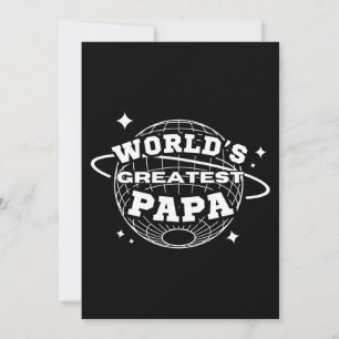 Invitation Papa de toute la terre