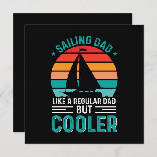 Invitation Papa de voile (Devant / Derrière)