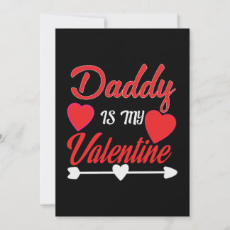 Invitation Papa est mon Valentin