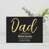 Invitation Papa fête d'anniversaire simple Fête des pères (Debout devant)