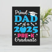 Invitation Papa fier de diplômé de pré-maternelle 2025 (Debout devant)