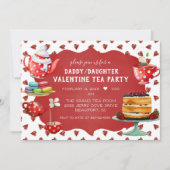 Invitation Papa/Fille Valentine Tea Party (Devant)