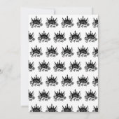 Invitation Papa King de ma Fête des pères de vie (Dos)