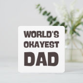 Invitation papa le plus drôle du monde (Debout devant)