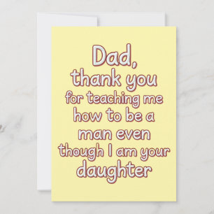 Invitation Papa Merci De M'avoir Appris À Être Un Homme