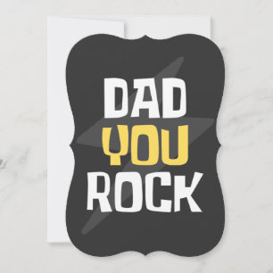 Invitation Papa You Rock - Fête des pères / Cadeau d'annivers