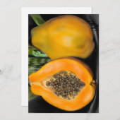 Invitation Papaya Gecko (Devant / Derrière)