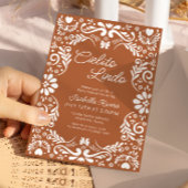 Invitation Papel en terre cuite Baby shower mexicain Picado