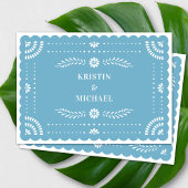 Invitation Papel moderne Picado Enregistrer la date