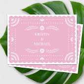 Invitation Papel moderne Picado Enregistrer la date