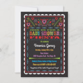 Invitation Papel Picado Baby shower mexicain Fiesta (Devant)
