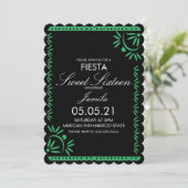 Invitation Papel Picado Fiesta Sweet 16 Mexicain St Jacques V (Debout devant)
